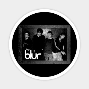 Retro Blur Band Magnet